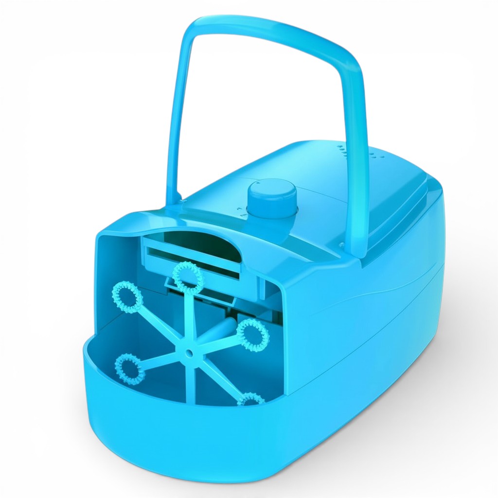 Automatic Bubble Machine With 6 Wands And Dual Speed Blower