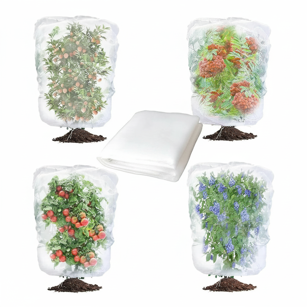 Large Fruit Tree Netting Cover With Drawstring For Garden Plant