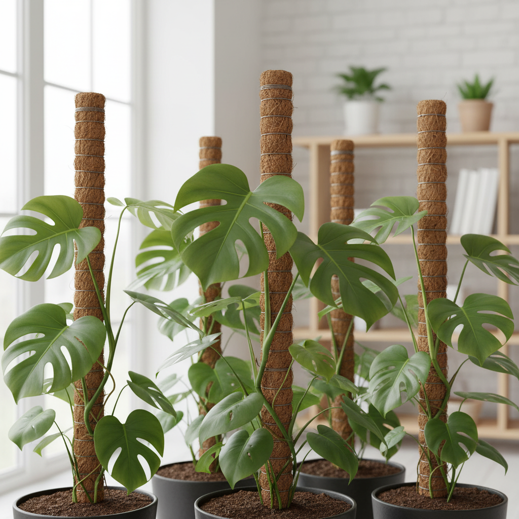 Bendable Coco Coir Moss Pole For Climbing Plant Support