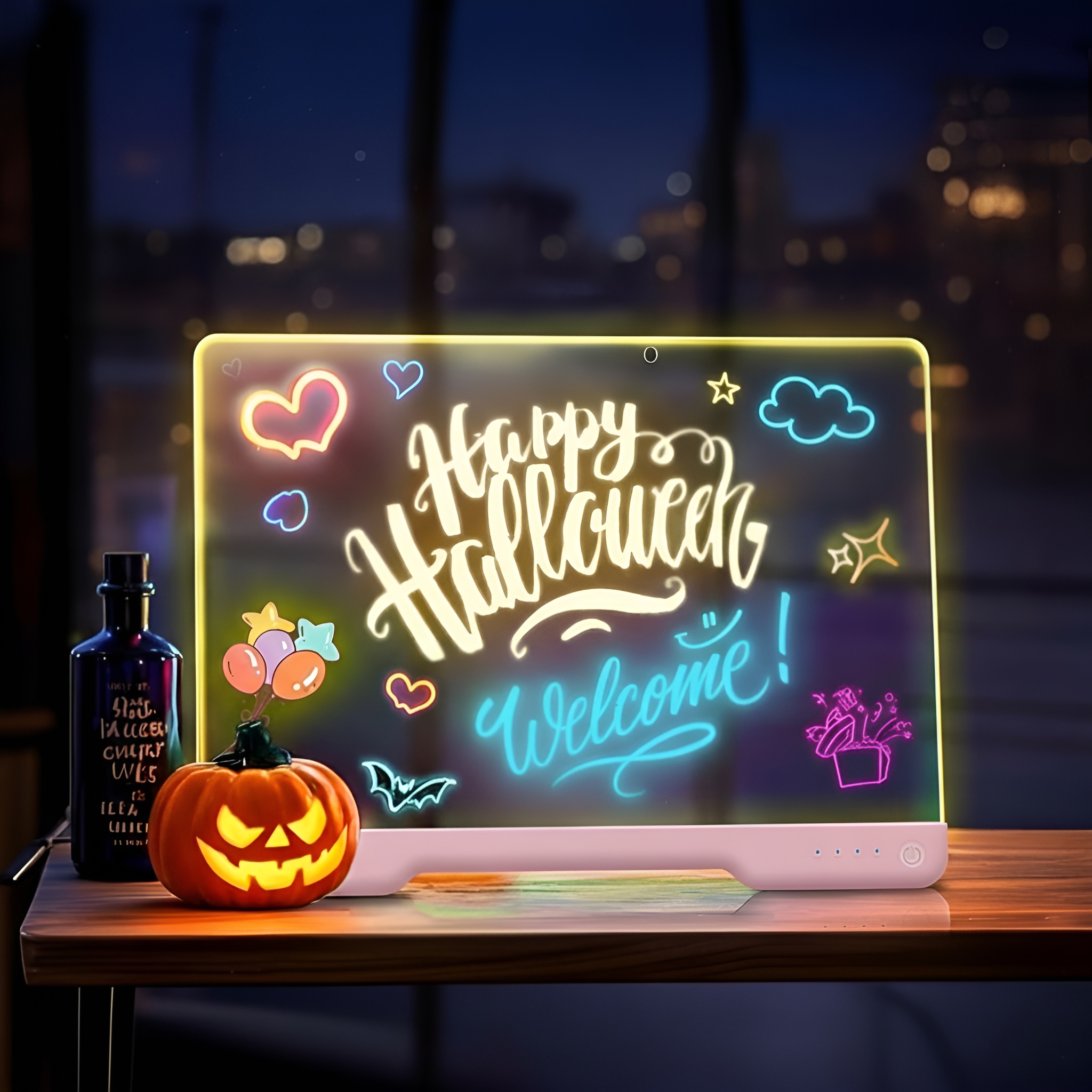 16 Inch Rechargeable LED Doodle Glow Drawing Note Board