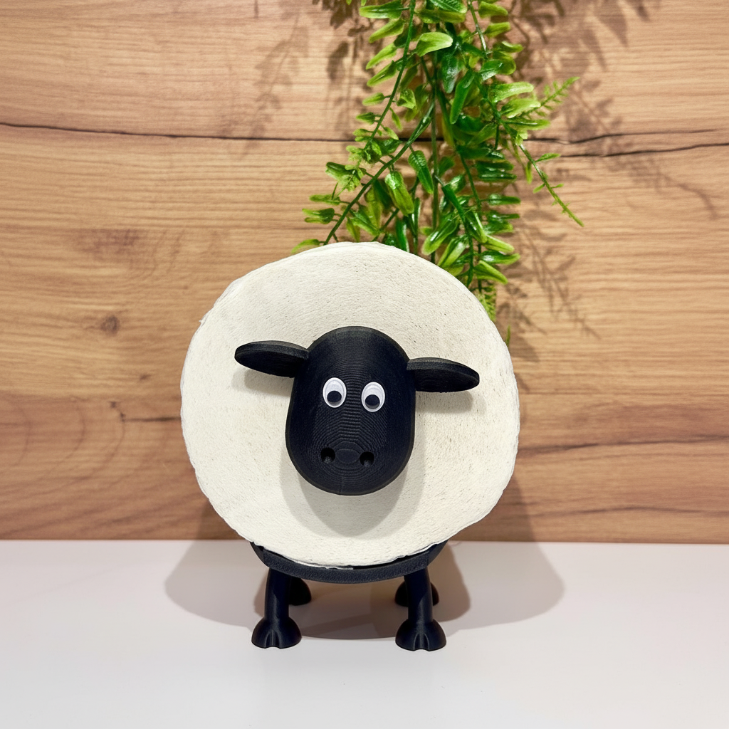 Sheep Toilet Paper Roll Holder For Funny Bathroom Decor Stand