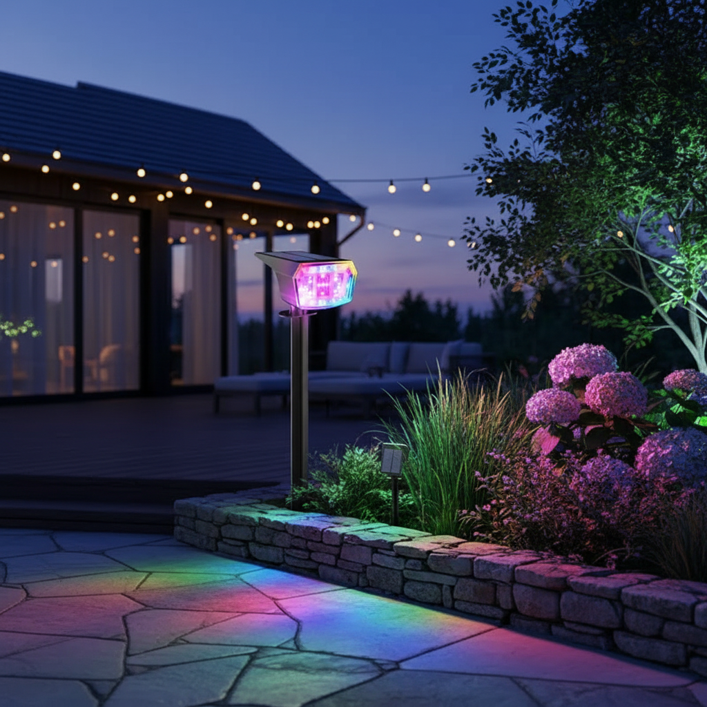 9 Lighting Solar LED Spot Lights For Outdoor 