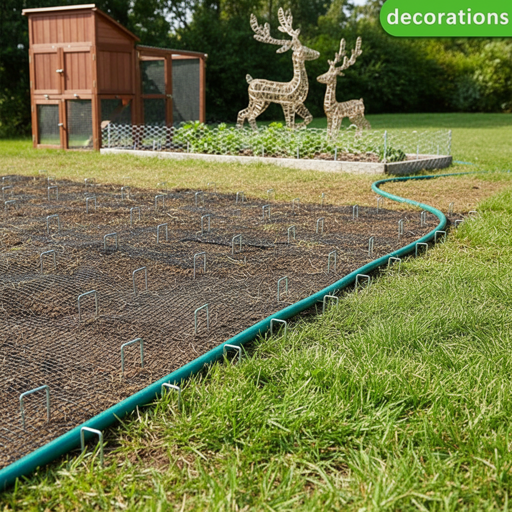 6 Inch Hot Dip Galvanized Landscape Staples U Shaped Garden Stakes