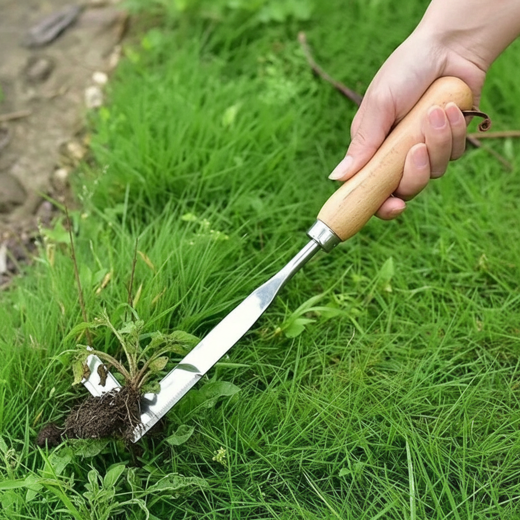 Forged Manganese Steel Long Handle Weeding Tool For Root Removal