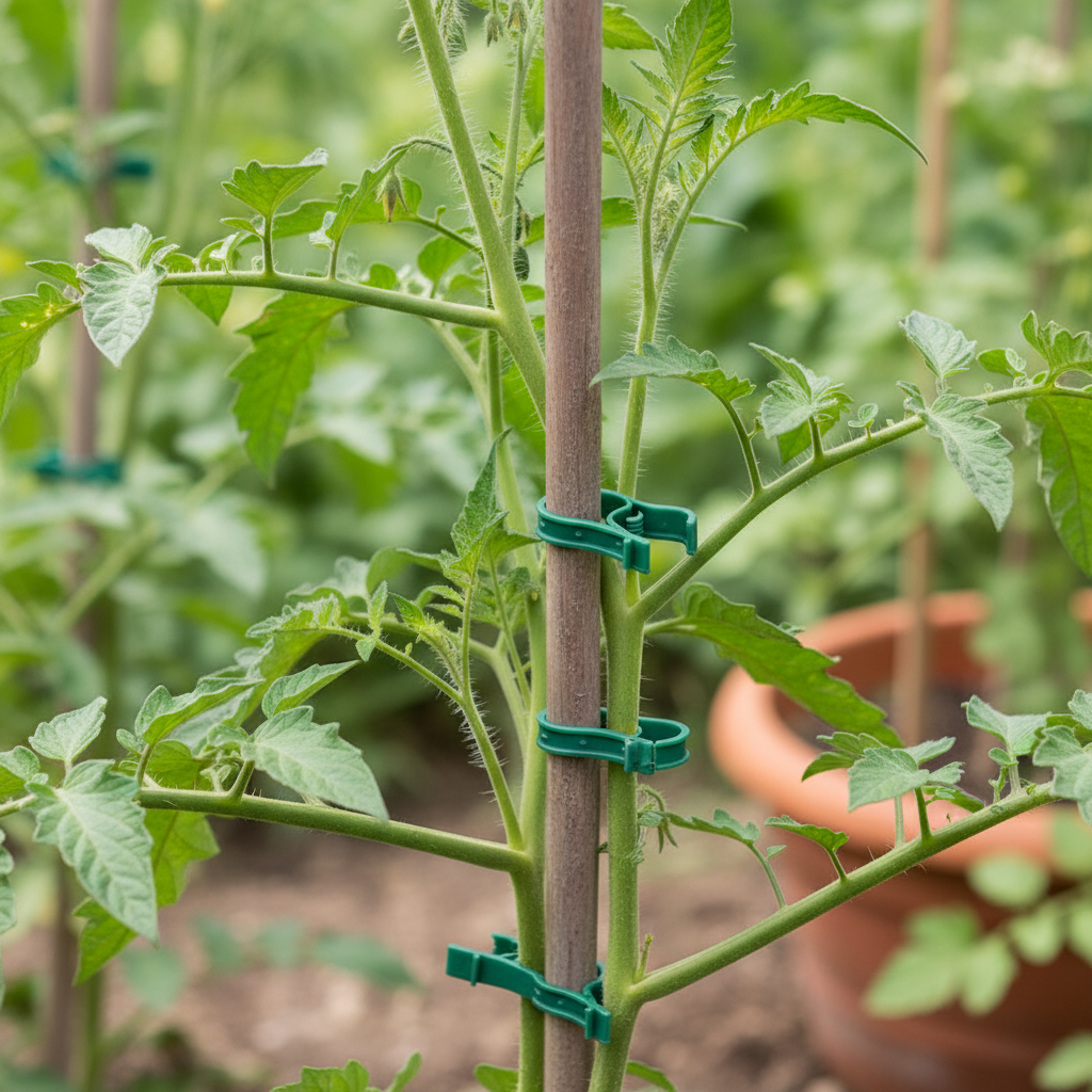 Green Plant Support Rods