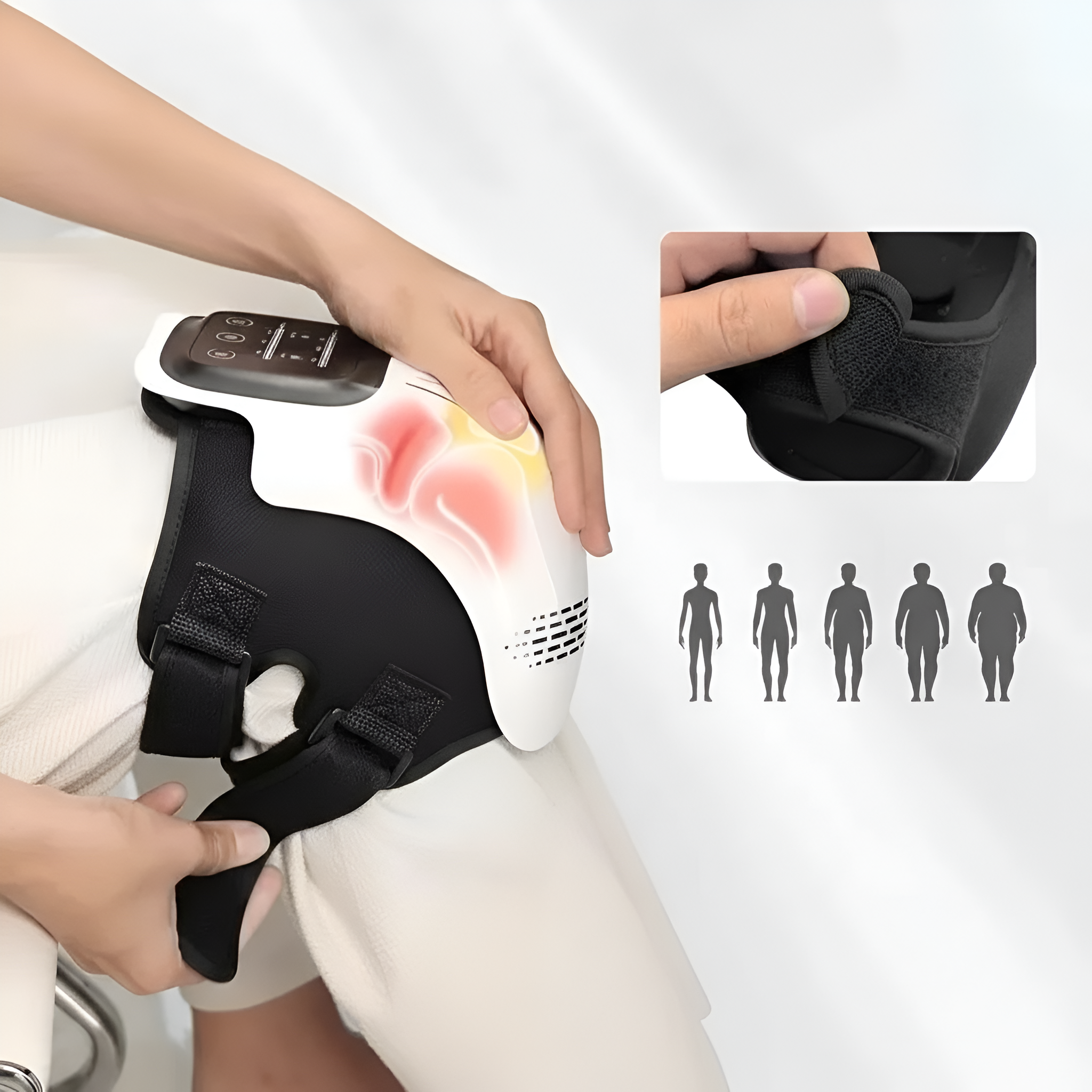 Portable Heat And Vibration Therapy Massager With Adjustable Settings