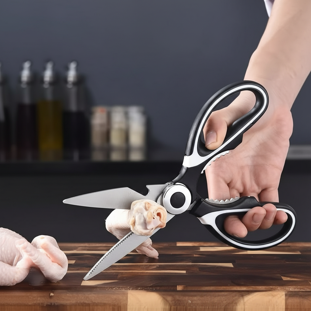 Stainless Steel Kitchen Shears For Easy Cutting