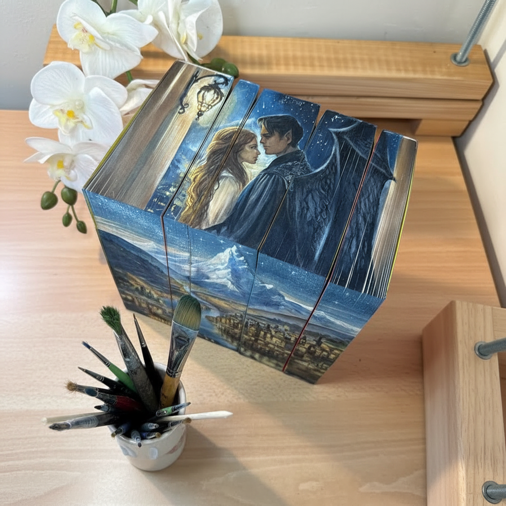 Paperback Book Set With Hand Painted Edges