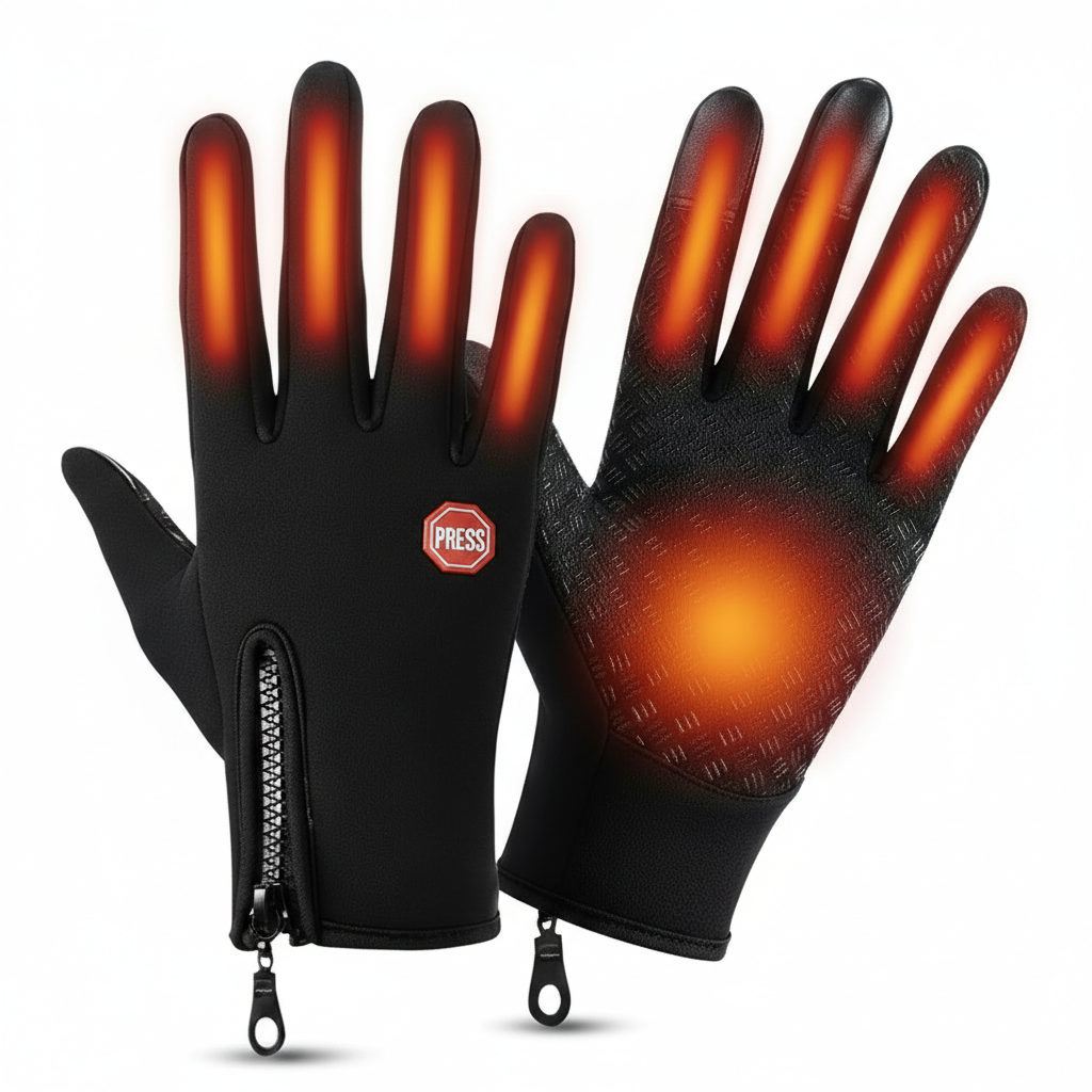 Warm Winter Waterproof Touchscreen Gloves With Non Slip Grip