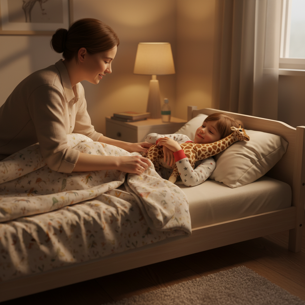 Giraffes In a Storm Plush Toy