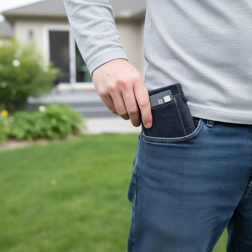 Denim Shorts Shaped Wallet For Everyday