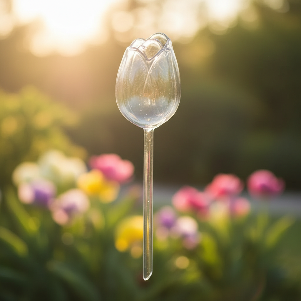 Tulip Shaped Self Watering Globes With Narrow Mouth Design For Indoor And Outdoor Potted Plants