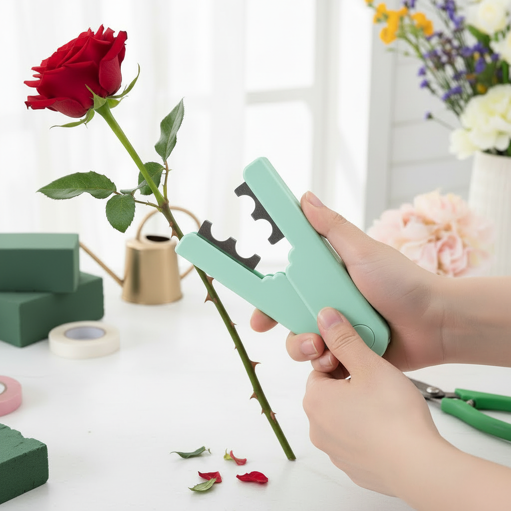 Portable Rose Thorn Stripper And Leaf Remover Gardening Tool For Flower Arranging