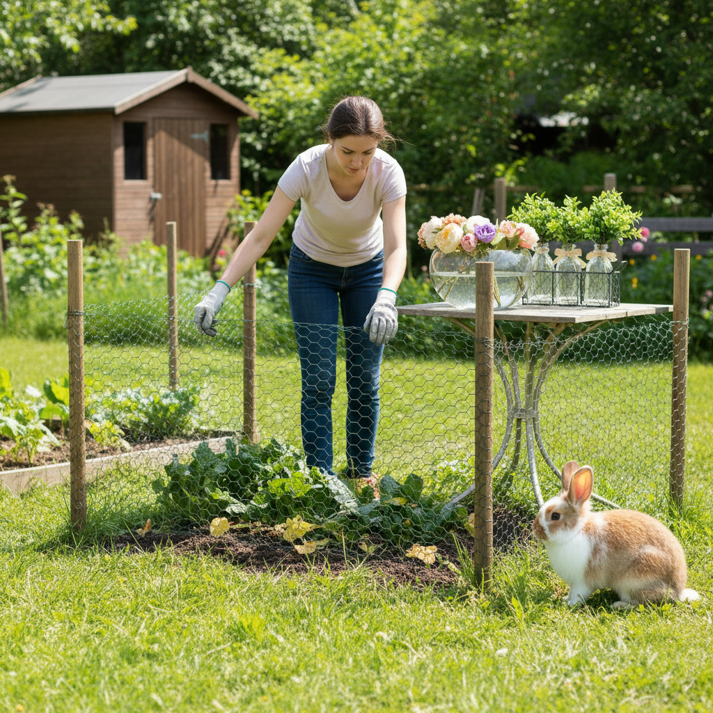 Waterproof Hexagonal Metal Wire Floral Mesh Net