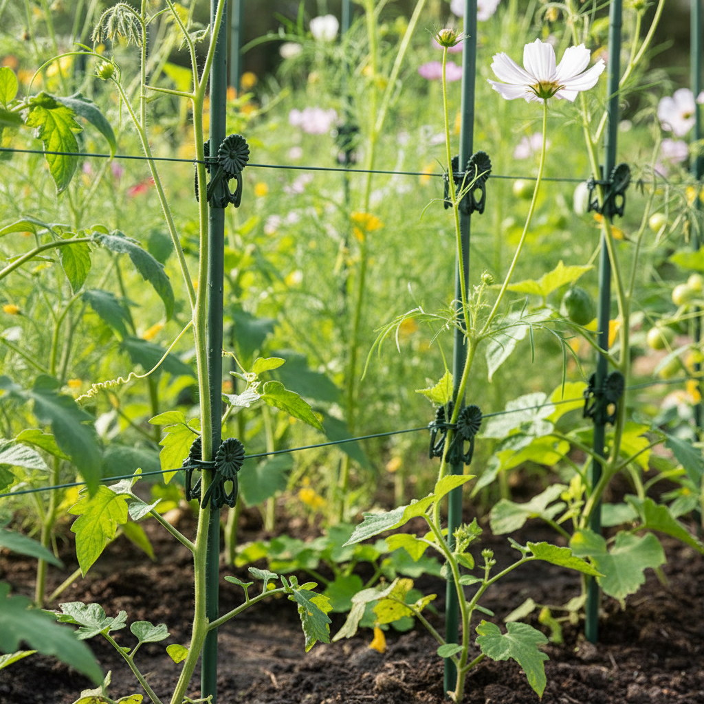 Flower Shape Plant Support Clips
