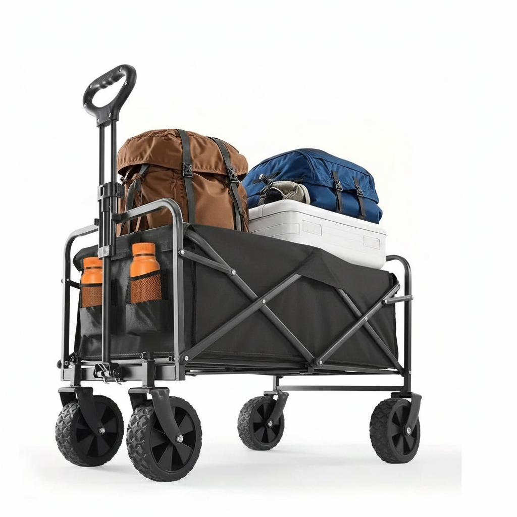Collapsible Utility Wagon Cart For Camping And Travel