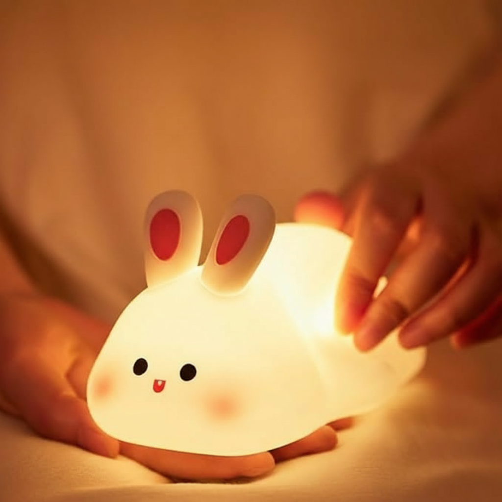 Rabbit Shape Chargeable LED Night Lamp