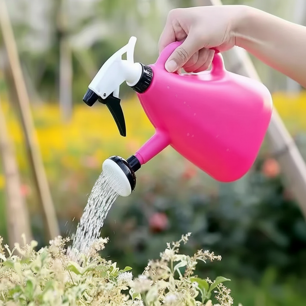 Multifunctional Garden Watering Can With Manual Sprayer For Plants