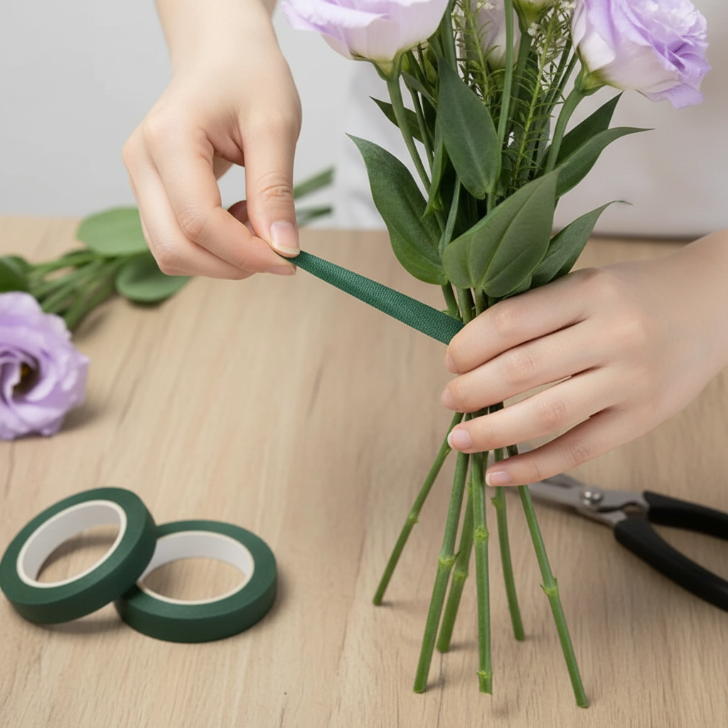 Self Adhesive Floral Tape For Artificial Flower Arrangements Crafting