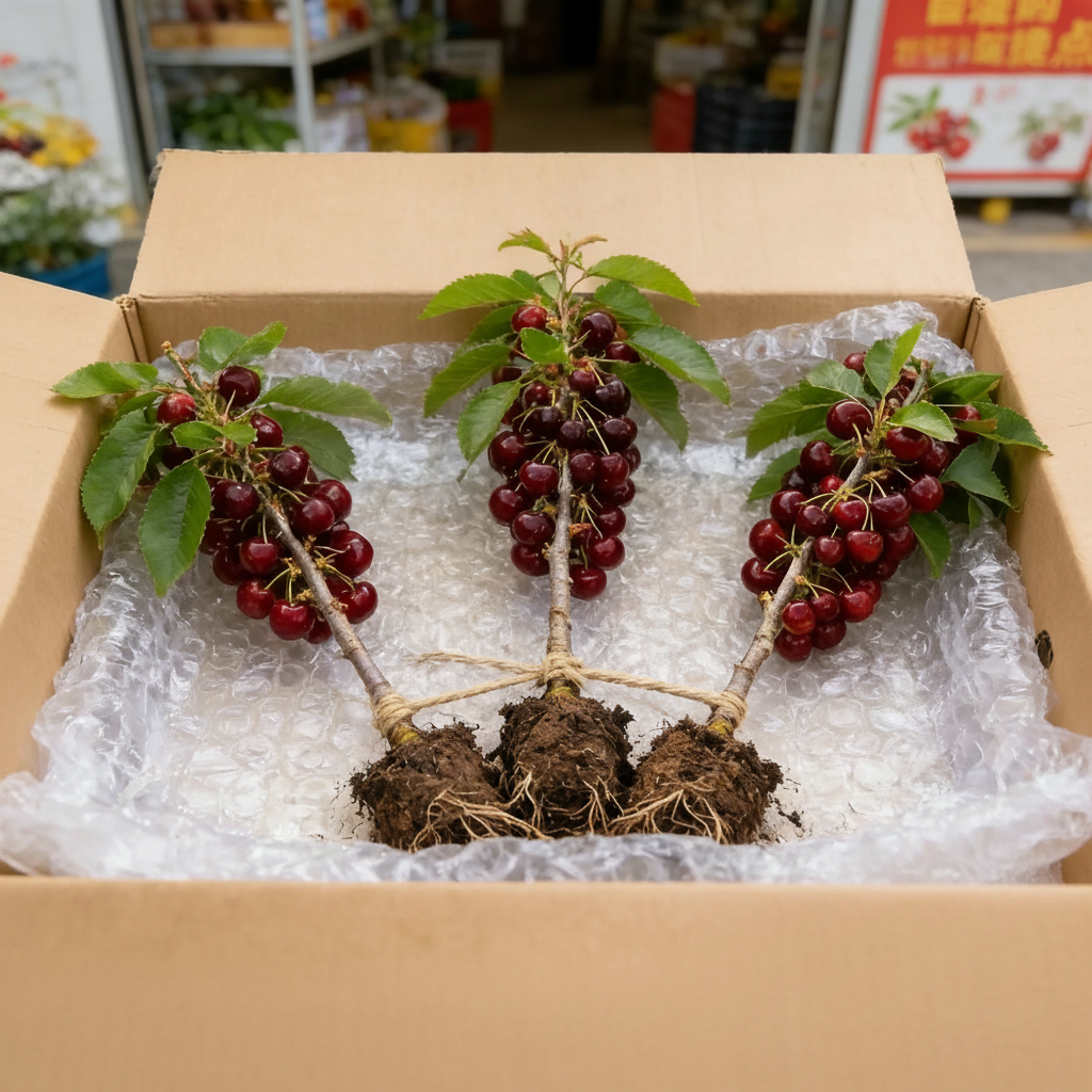 Cherry Saplings With Strong Root System Seeds For Gardens And Balconies
