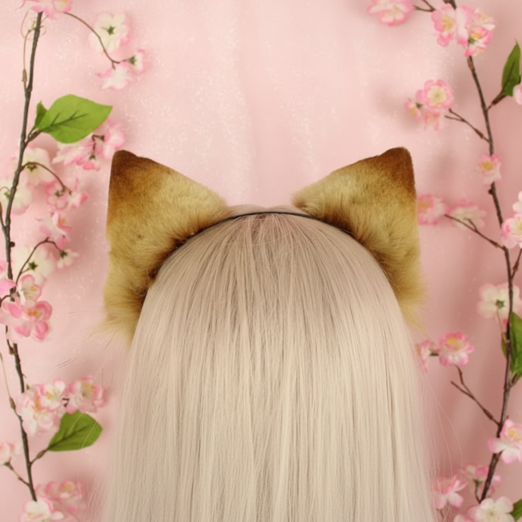 Realistic Cat Ears headband