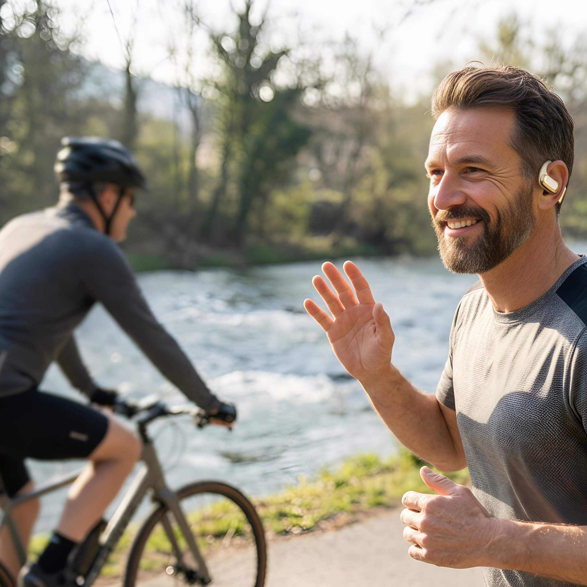 Waterproof Wireless Headphones With AI Noise Reduction