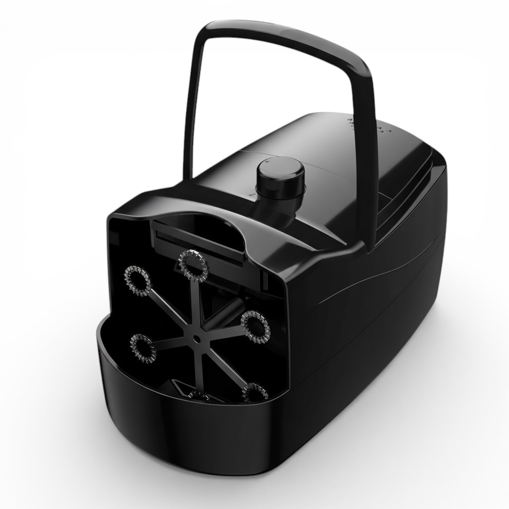 Automatic Bubble Machine With 6 Wands And Dual Speed Blower