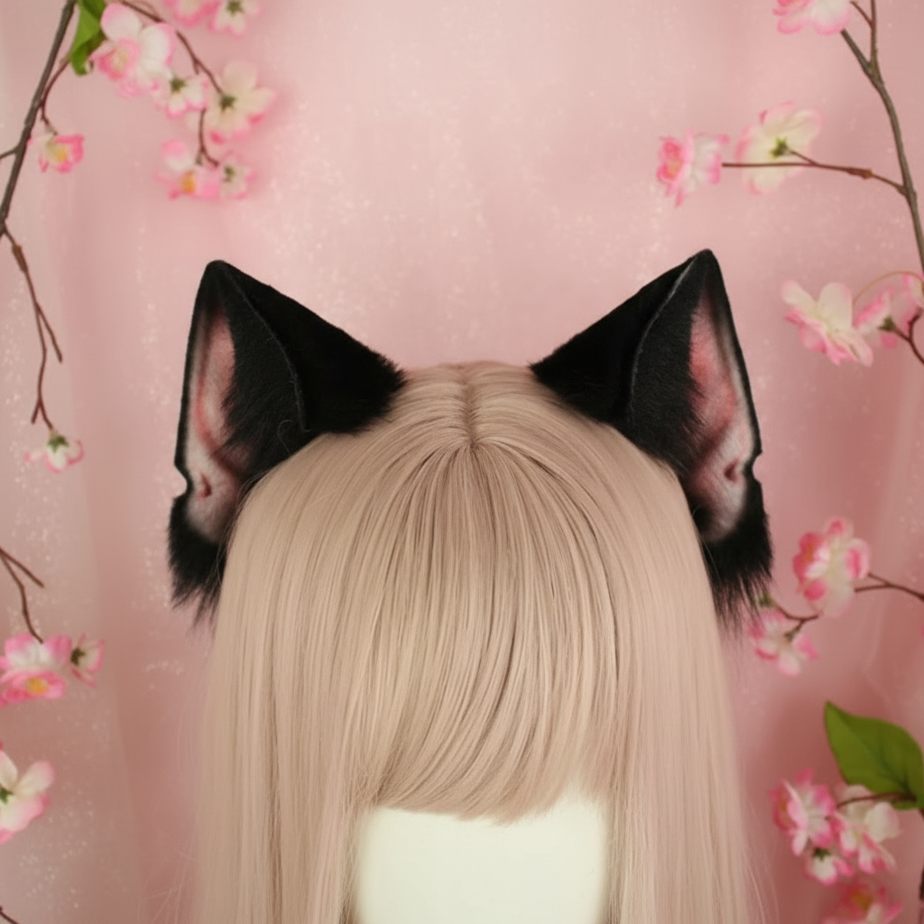Realistic Cat Ears headband