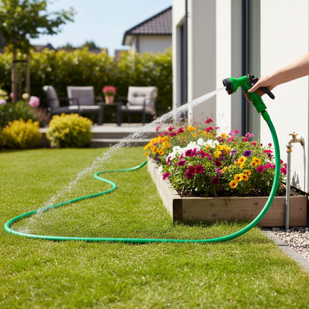 Upgraded 100ft Expandable Garden Hose Pipe With 7 Function Spray Nozzle