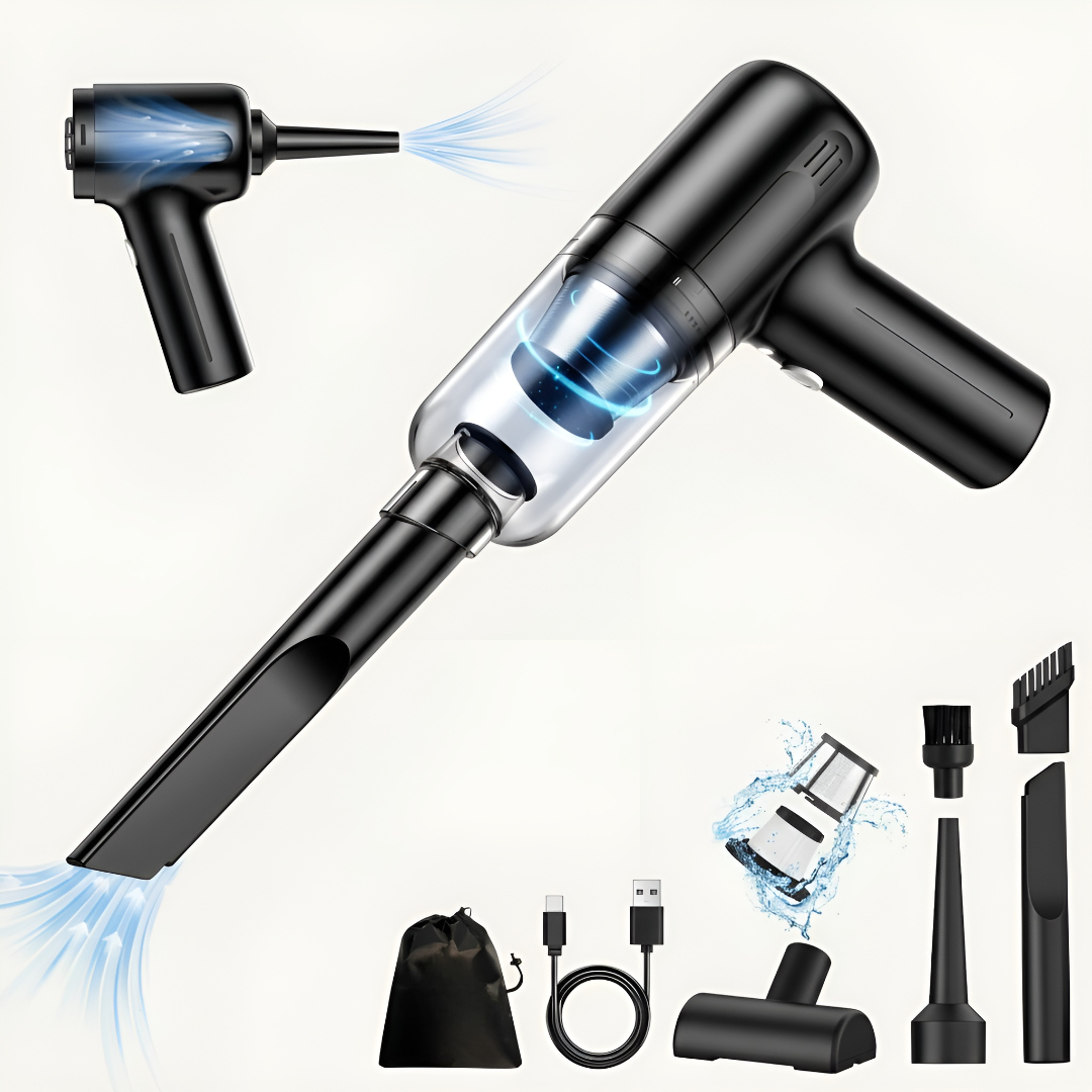 3 In 1 Portable Mini Vacuum Cleaner With LED Light