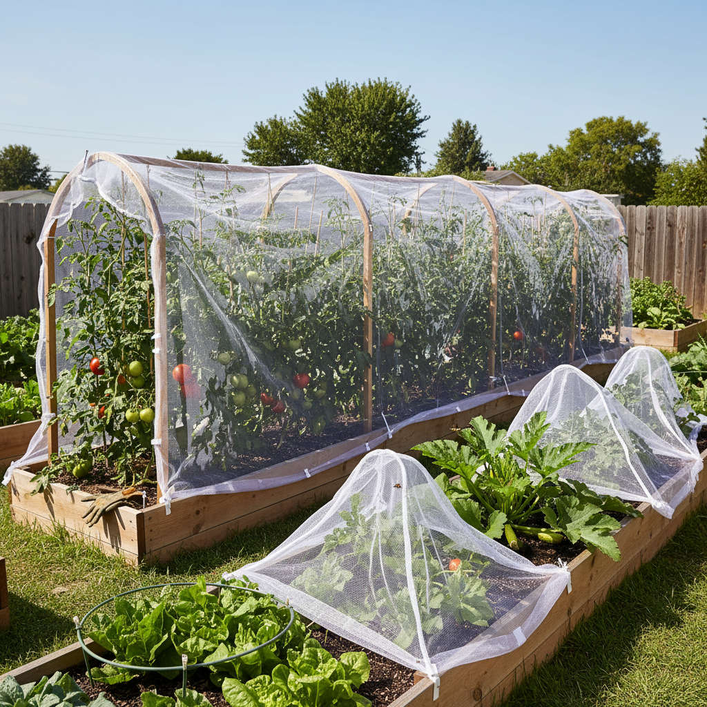 Polyethylene 60 Mesh Transparent Insect Netting For Fruit Covering And Plant