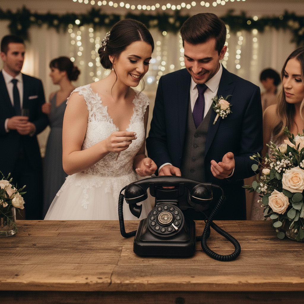 Vintage Style Audio Guest Book Phone With 32GB Memory