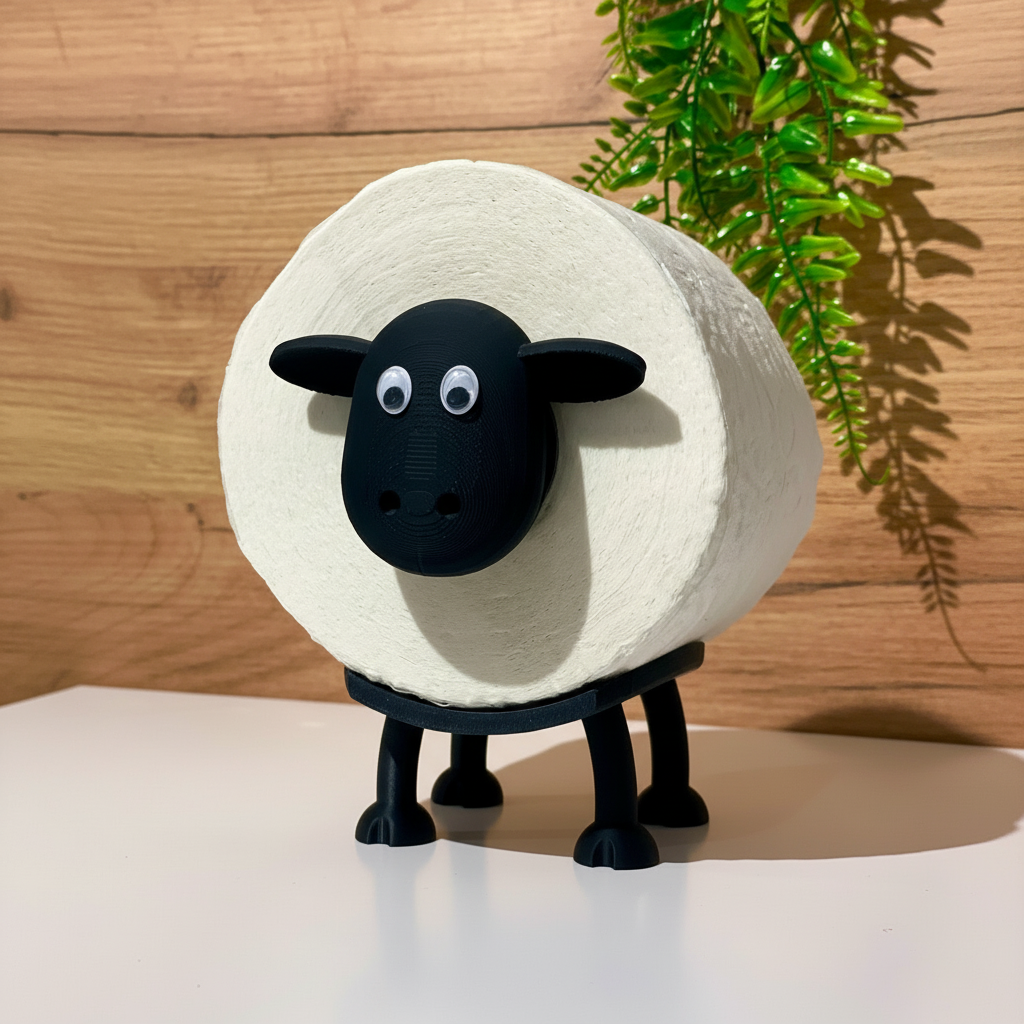 Sheep Toilet Paper Roll Holder For Funny Bathroom Decor Stand