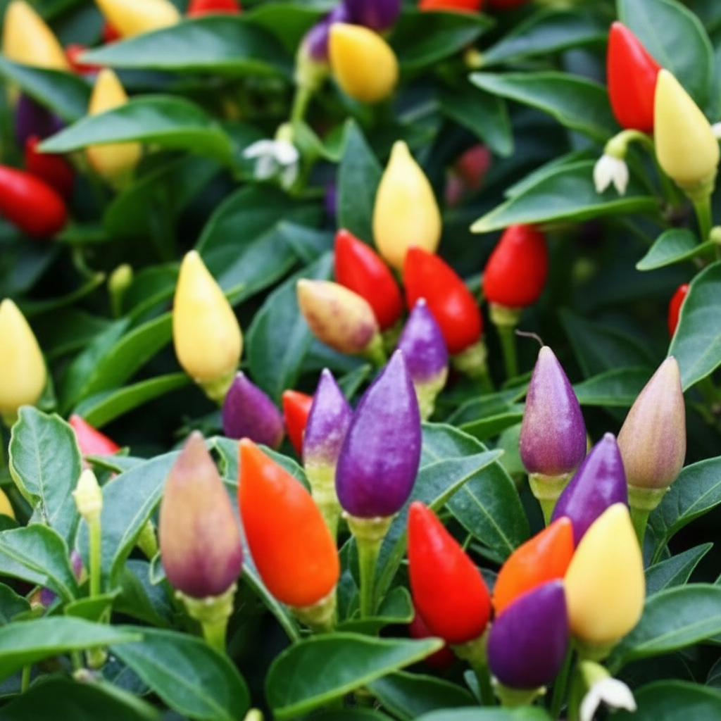 Bolivian Rainbow Hot Chili Pepper 30 Seeds Ornamental Plant