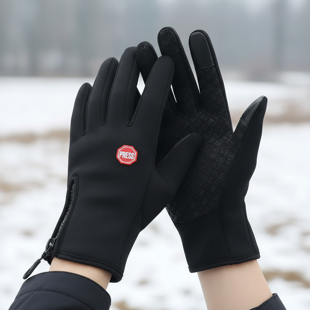 Warm Winter Waterproof Touchscreen Gloves With Non Slip Grip