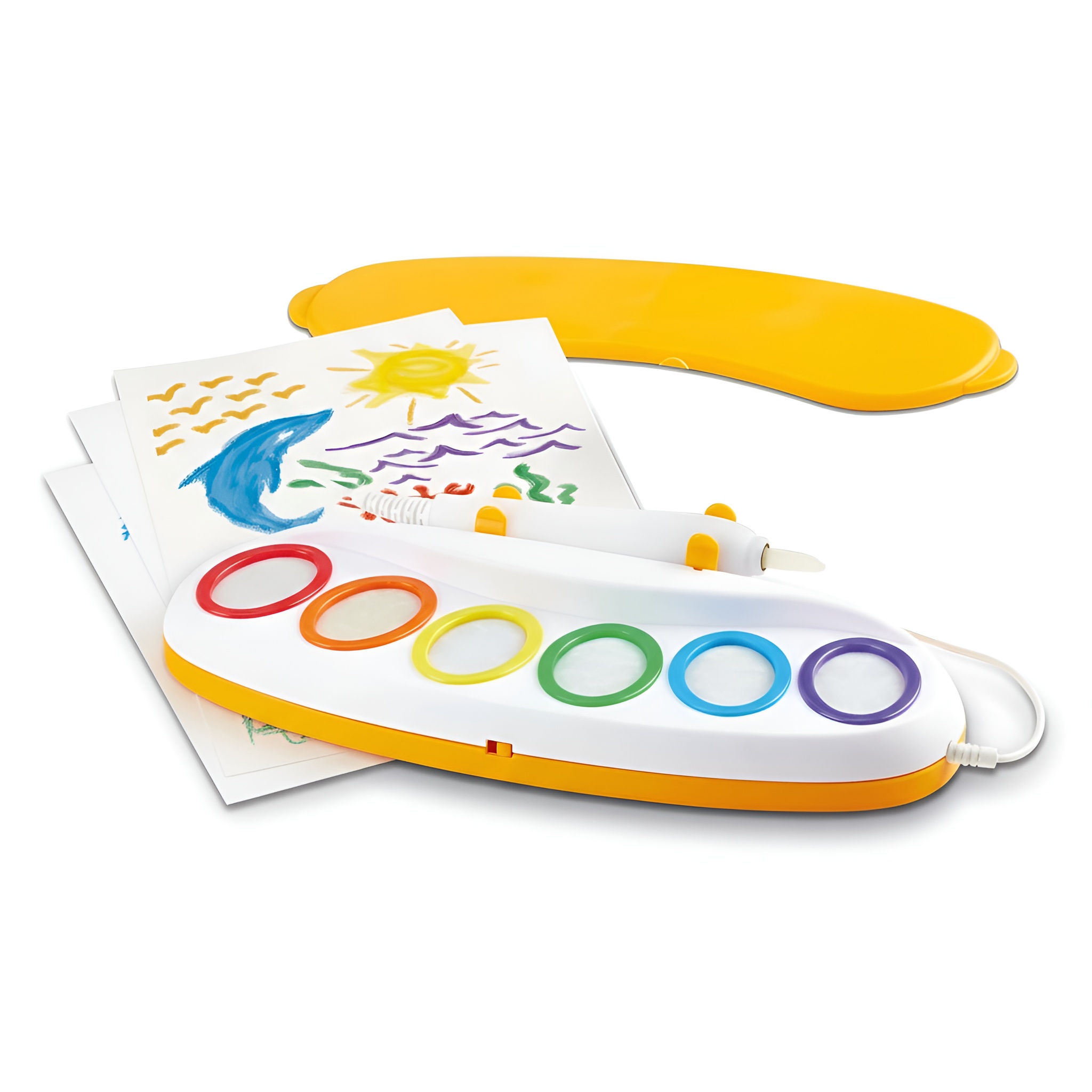 Magic Light Brush Painting Set Without Stain Colors For Kids