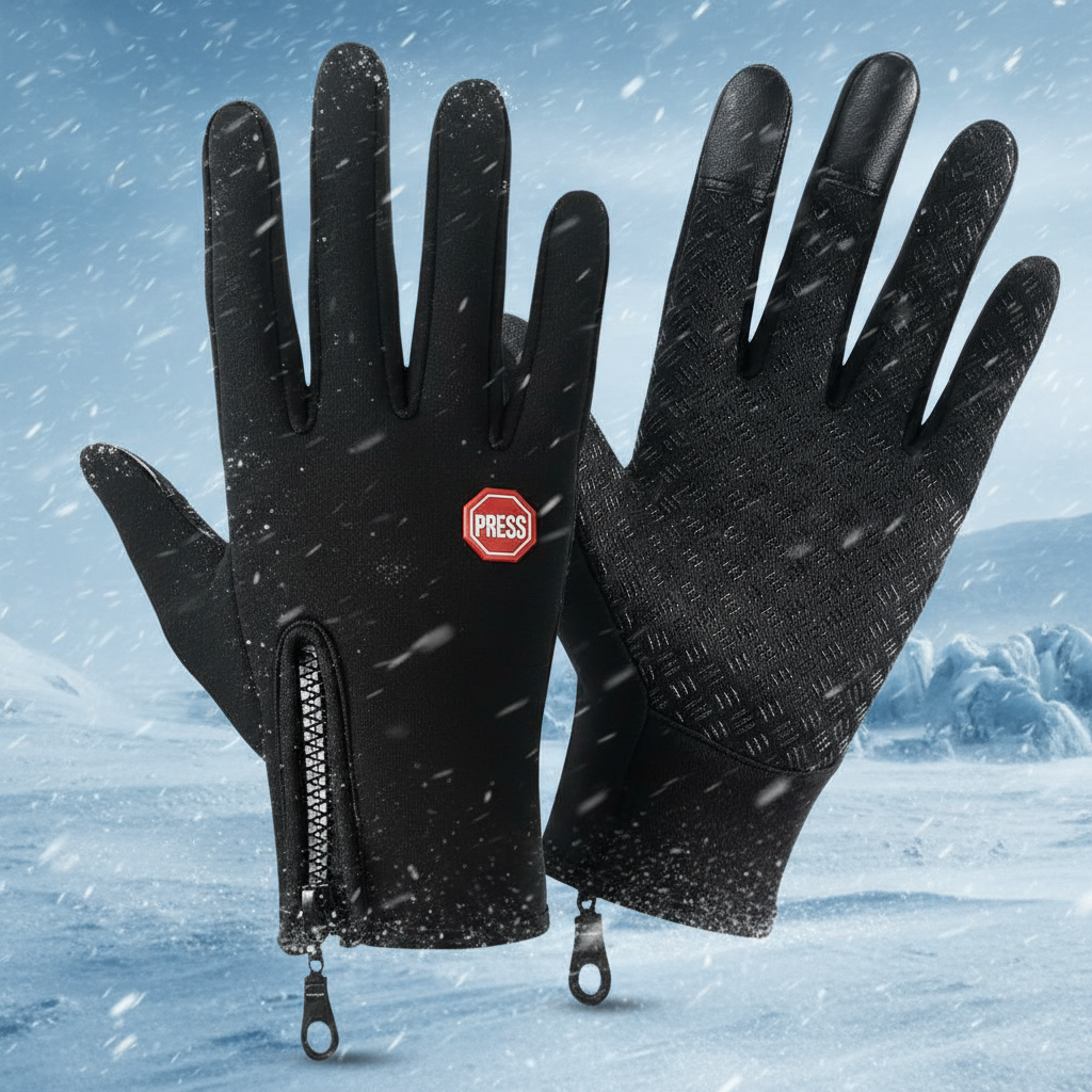 Warm Winter Waterproof Touchscreen Gloves With Non Slip Grip