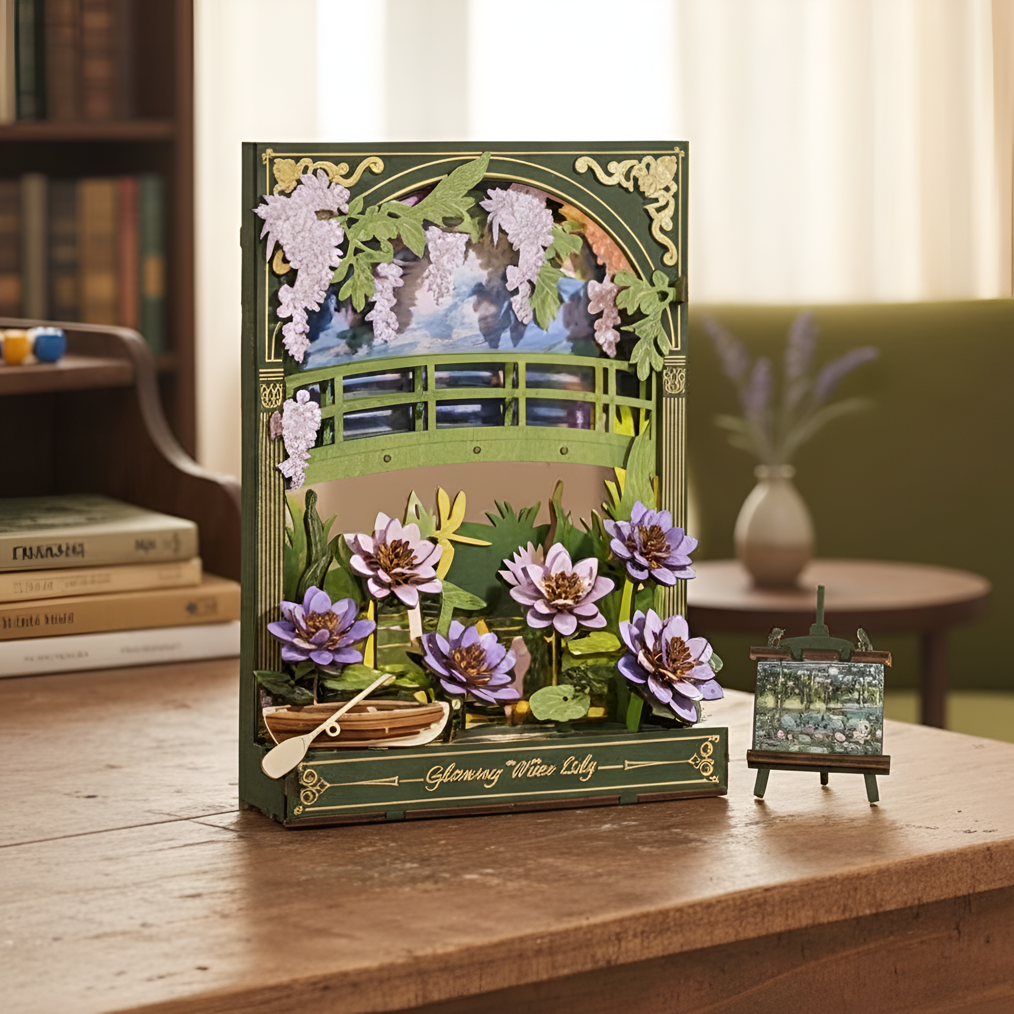 3D Wooden Starry Night Puzzle With LED Light DIY Model Kit