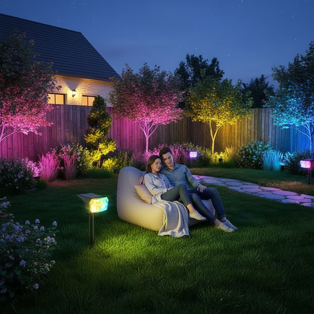 9 Lighting Solar LED Spot Lights For Outdoor 