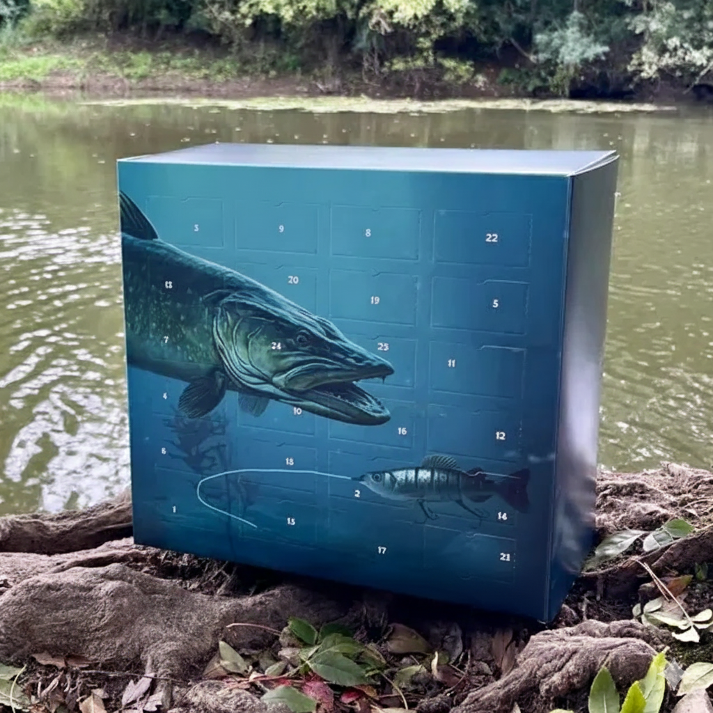 Fishing Advent Calendar with Lures for Christmas 2025