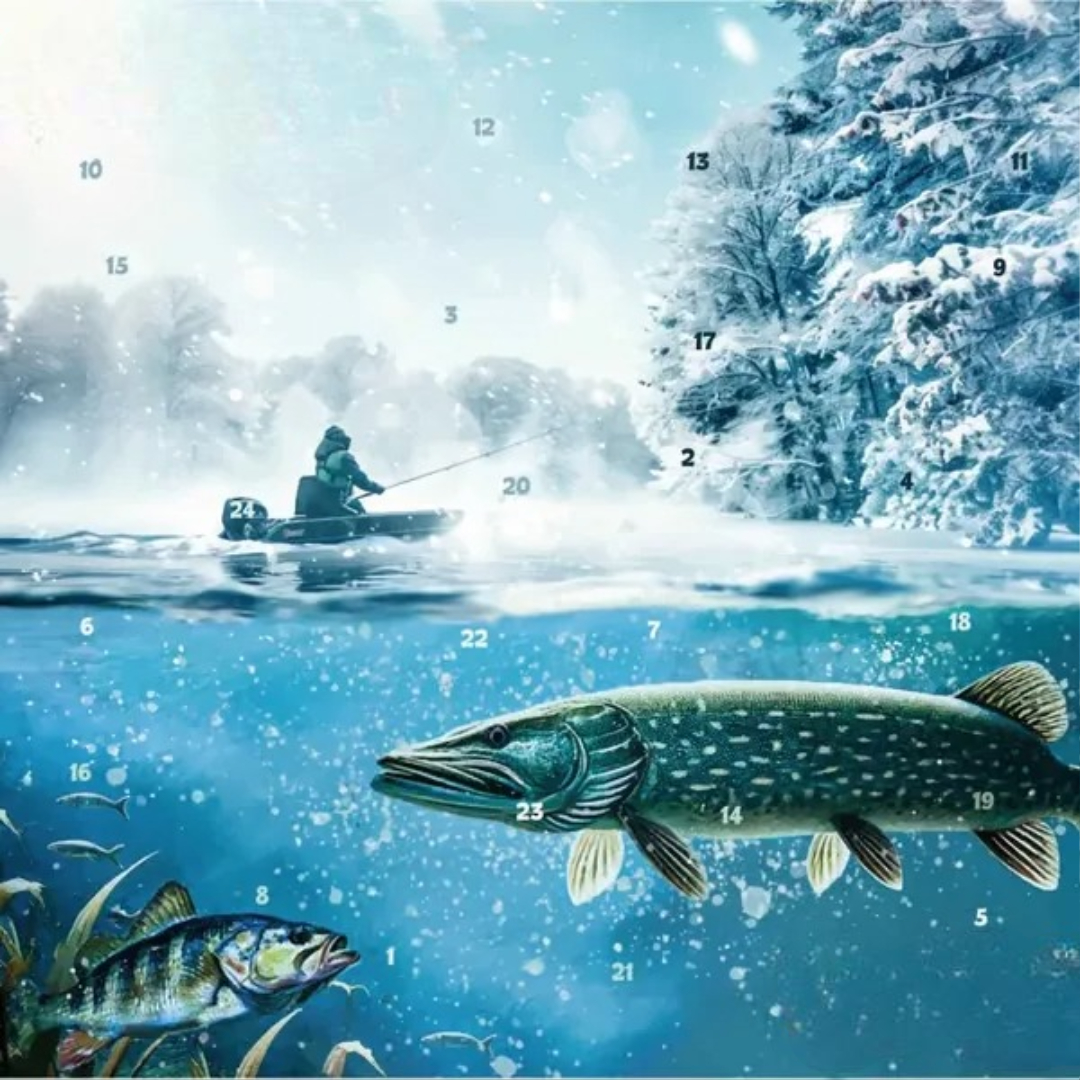Fishing Advent Calendar with Lures for Christmas 2025