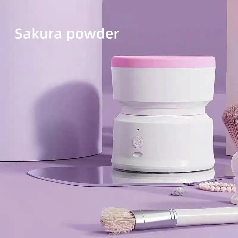 Rechargeable & Electric Makeup Brush Cleaning Machine, 1 Count Silicone Brush Cleaner, Beauty Blender Cleaner For  Makeup Brushes,molded Brush Cosmetic Foundation Handle Storage Cleansing