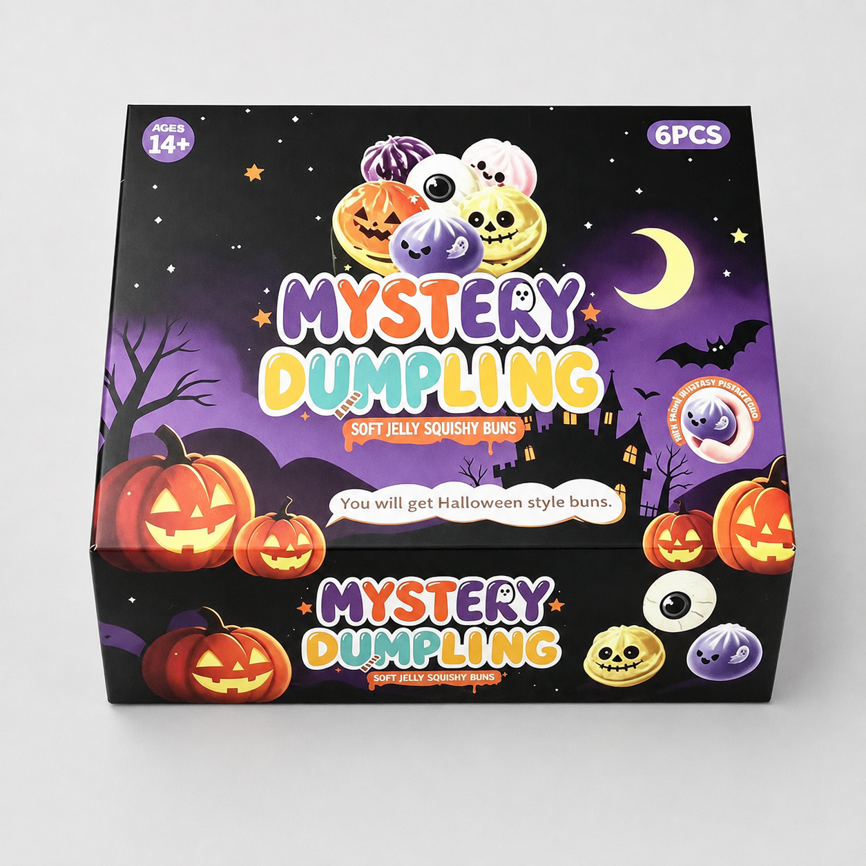Halloween Glitter Dumpling Fidget Toys Squeeze Party Favor Set
