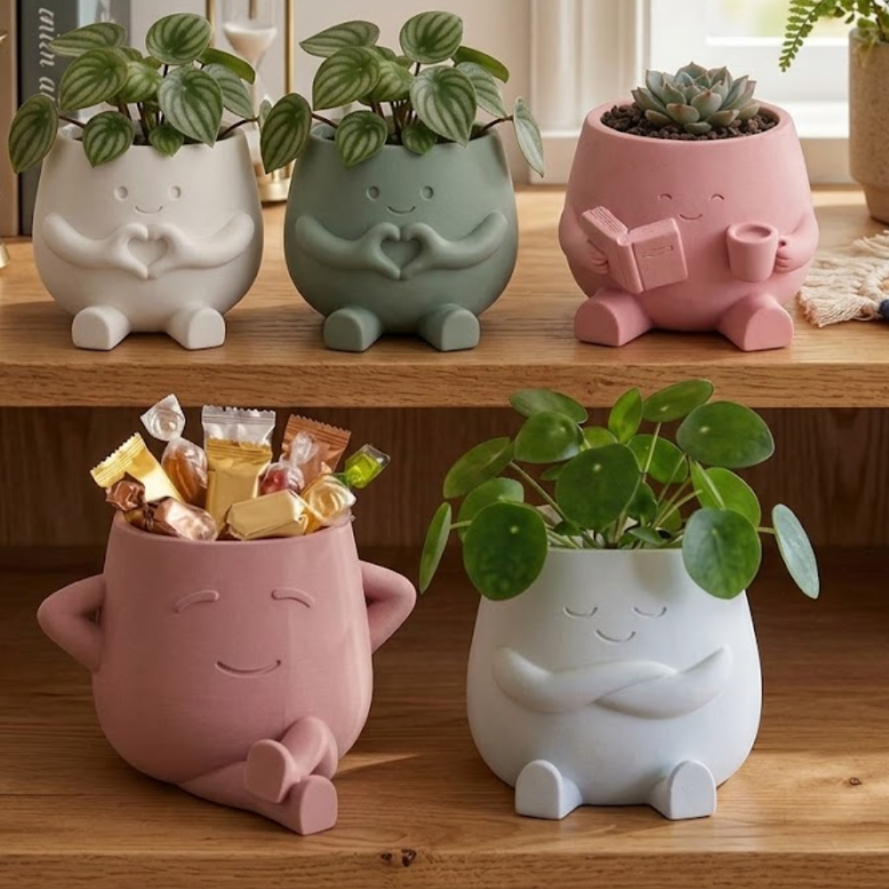 Mini Succulent Planter For Office Desk And Home Decor