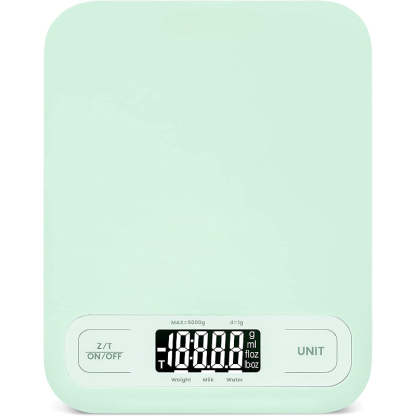 Food Kitchen Scale, Digital Grams, Baking, Cooking, Keto And Meal Prep, Stainless Steel - Grafton Collection