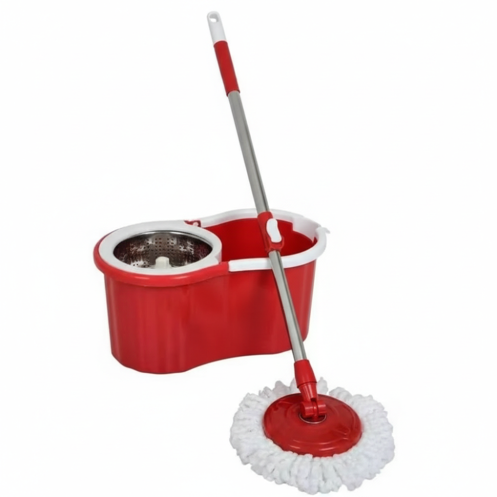 360 Degree Spin Mop And Bucket Cleaning Set With Wringer And Refills