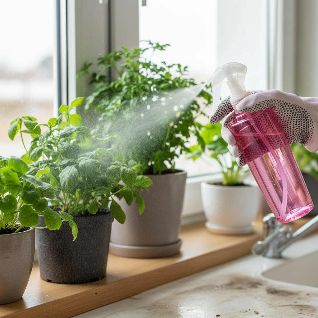 Pressurized High Mist Spray Bottle Reusable Plastic Trigger Sprayer For Gardening And Cleaning