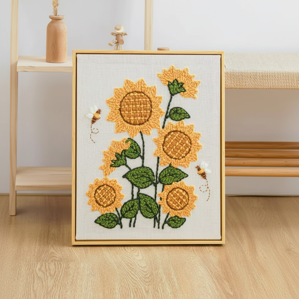 Punch Needle Textile Wall Art Set