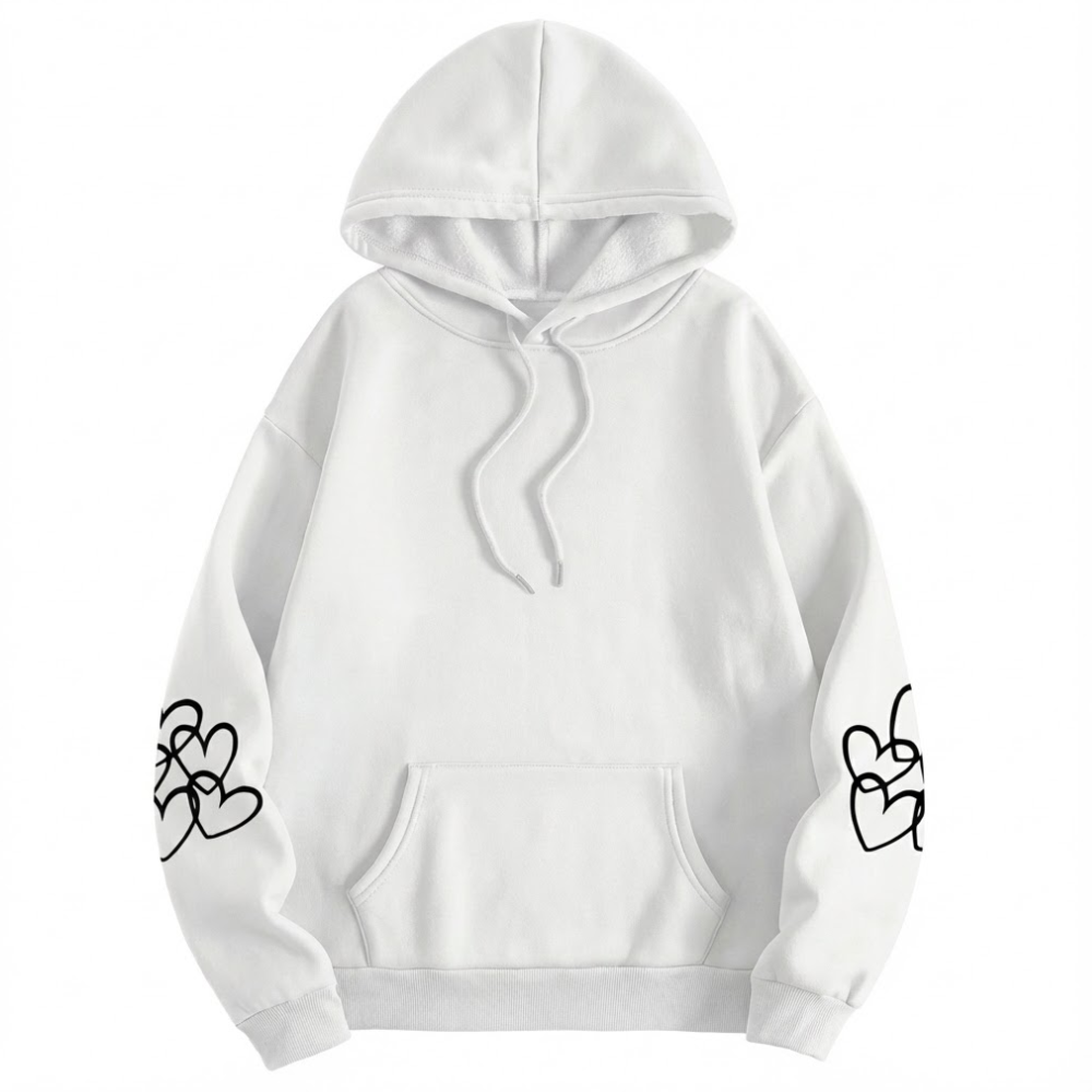 Oversized Highland Cow Print Hoodie For Women