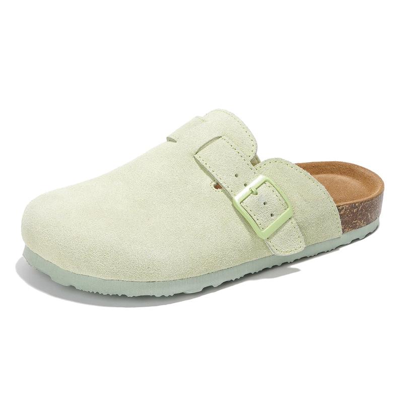Memory Foam Leather Lightweight Non Slip Clogs For Women